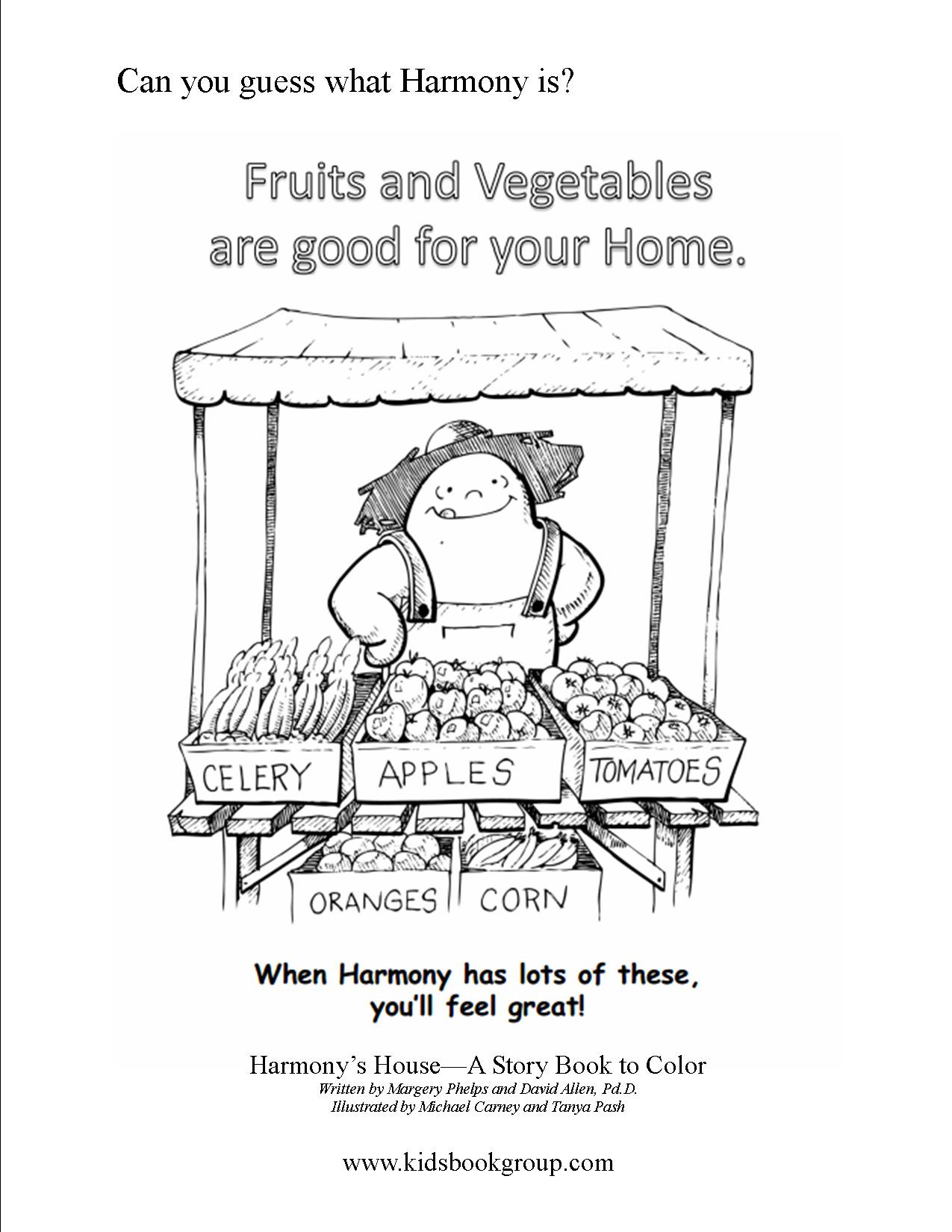 Free Coloring Pages on Healthy Food